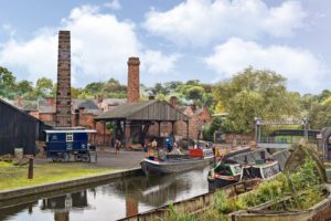 canal side image of Black Country Living Museum